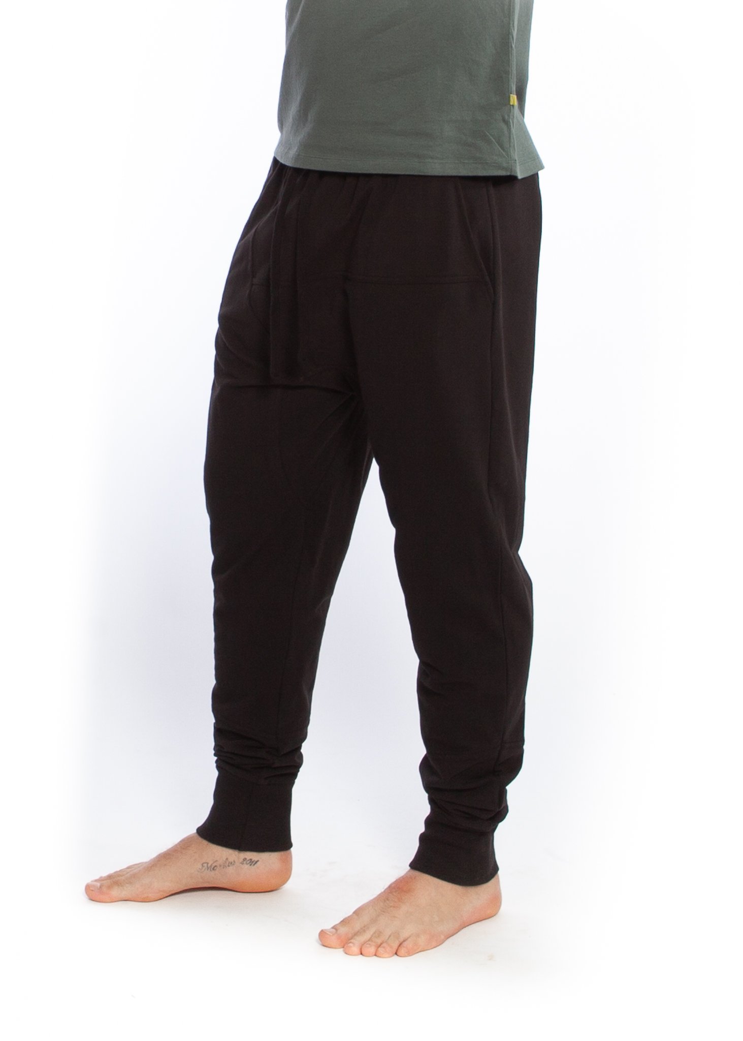 men-mudra-pants-black-02-side-JE18 Mudra Pants Masculine, Organic cotton YOGAMII (DK) - Bild 7