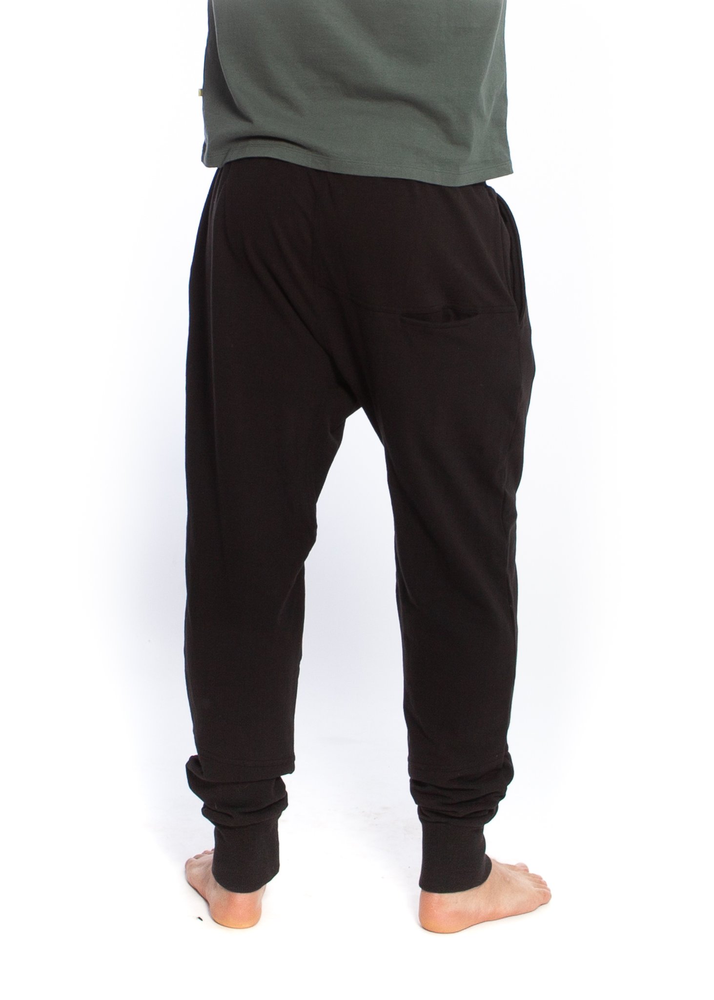 men-mudra-pants-black-03-back-JE18 Mudra Pants Masculine, Organic cotton YOGAMII (DK) - Bild 9